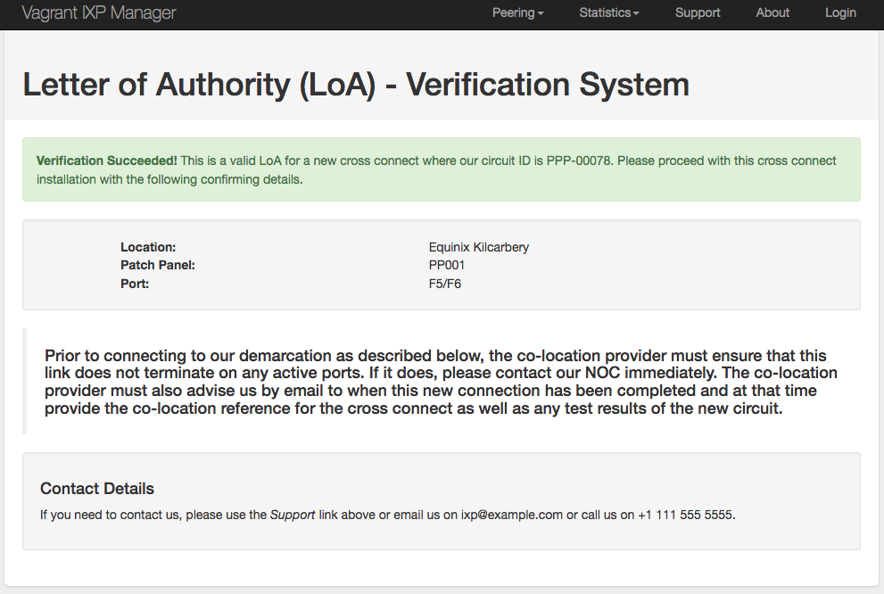 LoA Verification Example